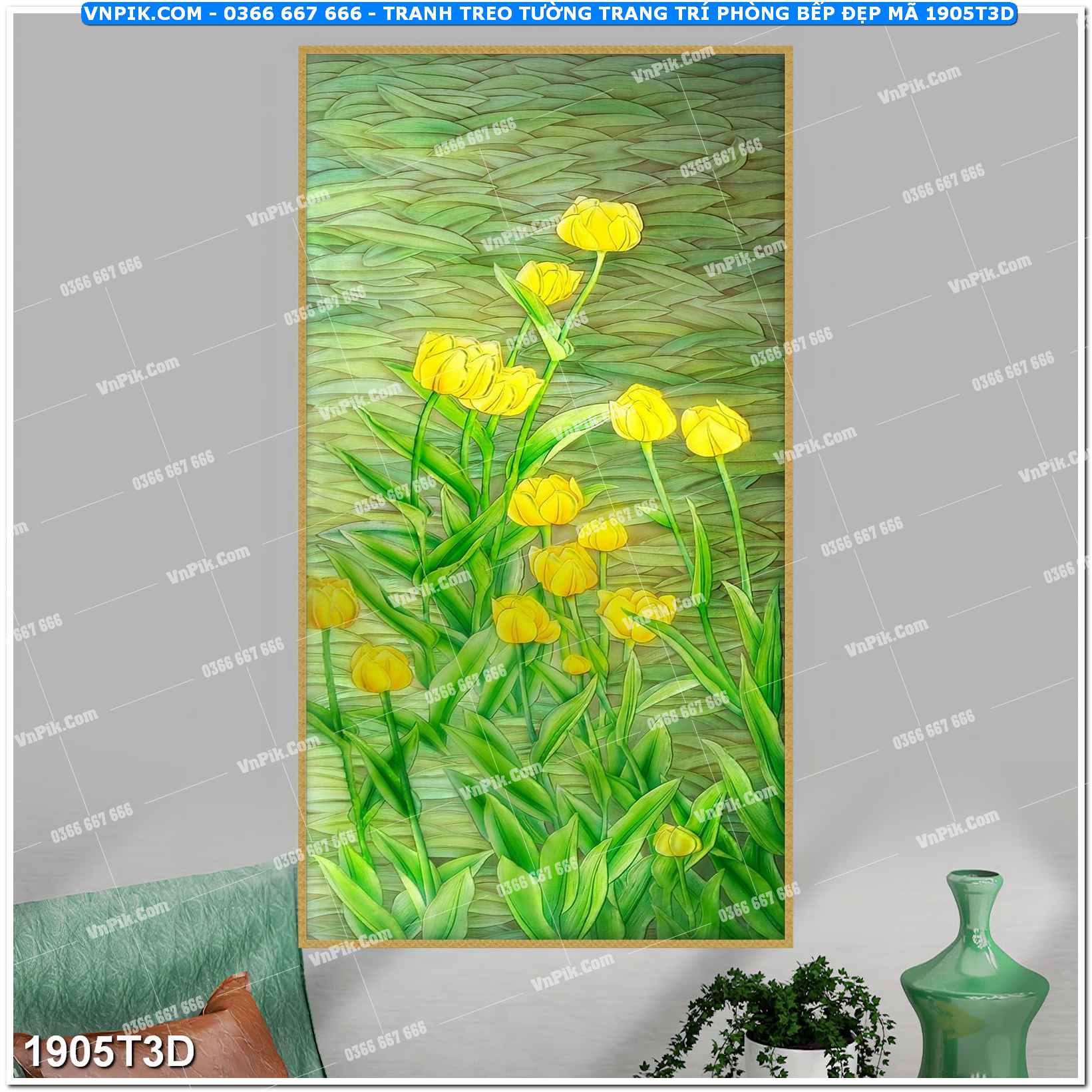 Trah Treo Tường – Tranh 3D Hiện Đại 1905T3D