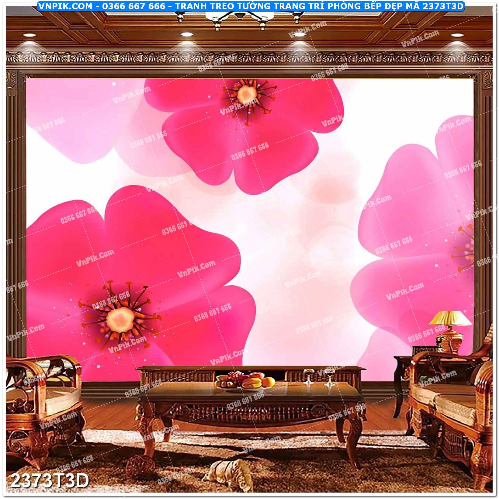 Trah Treo Tường – Tranh 3D Hiện Đại 2373T3D