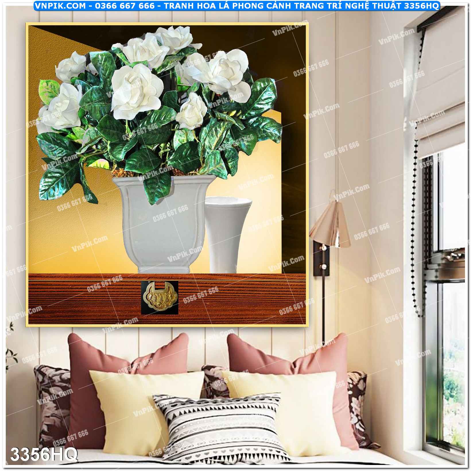 Tranh hoa lá phong cảnh trang trí nghệ thuật 3356HQ