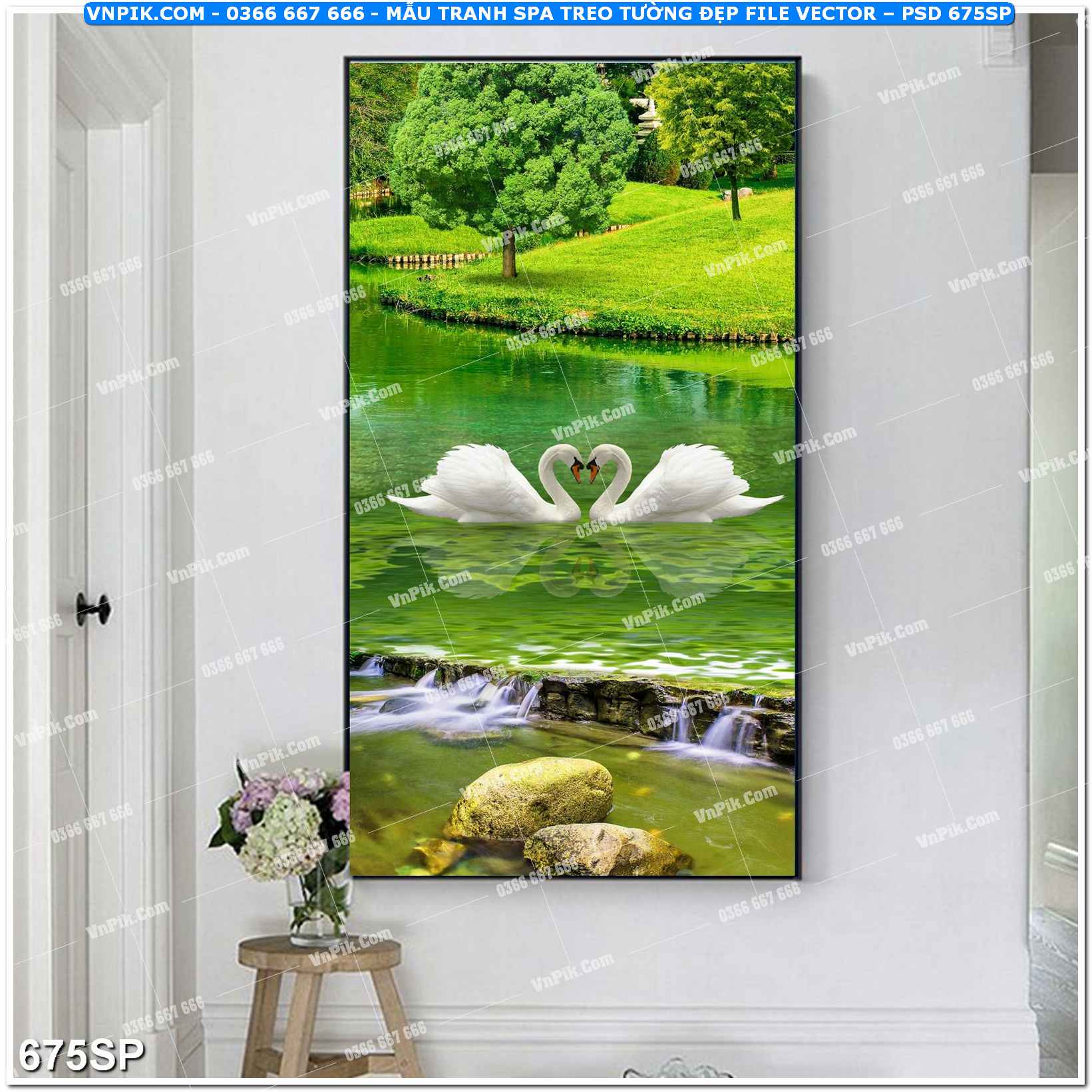 Mẫu tranh spa treo tường đẹp file vector – psd mẫu 675SP