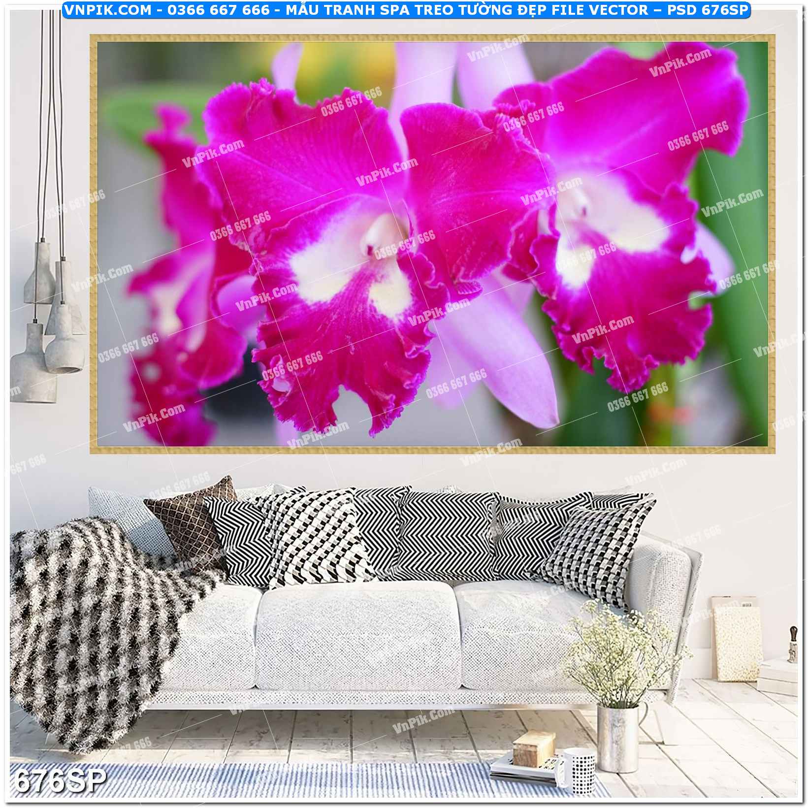 Mẫu tranh spa treo tường đẹp file vector – psd mẫu 676SP