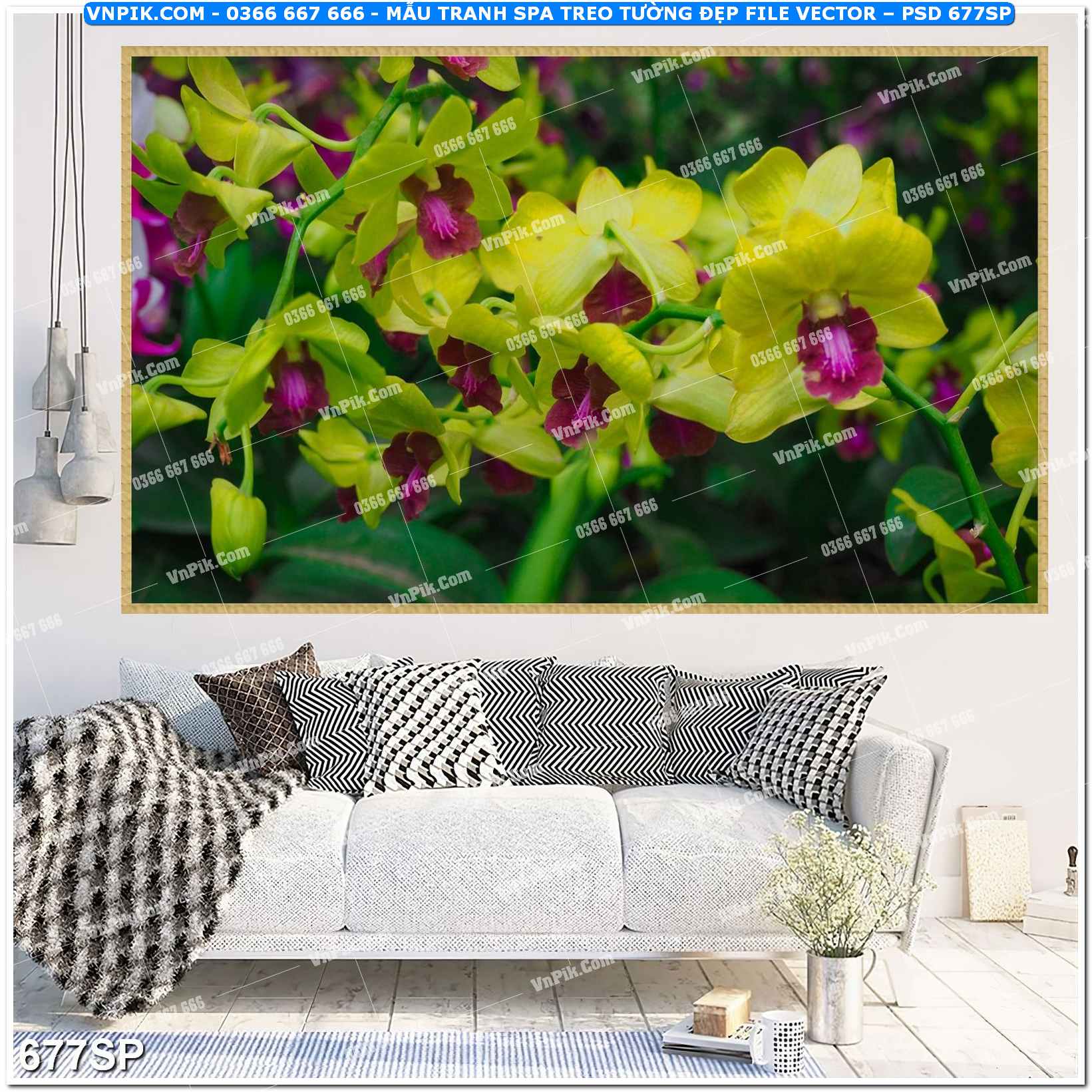 Mẫu tranh spa treo tường đẹp file vector – psd mẫu 677SP