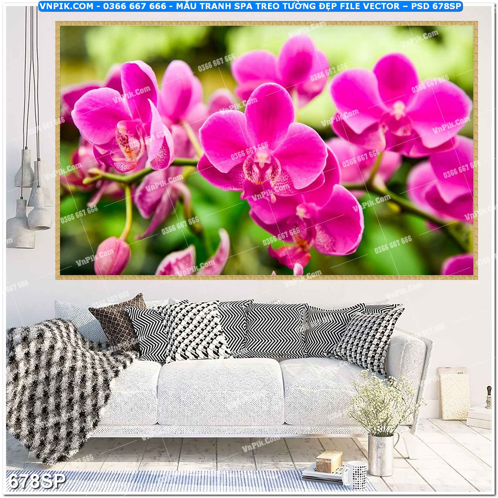 Mẫu tranh spa treo tường đẹp file vector – psd mẫu 678SP