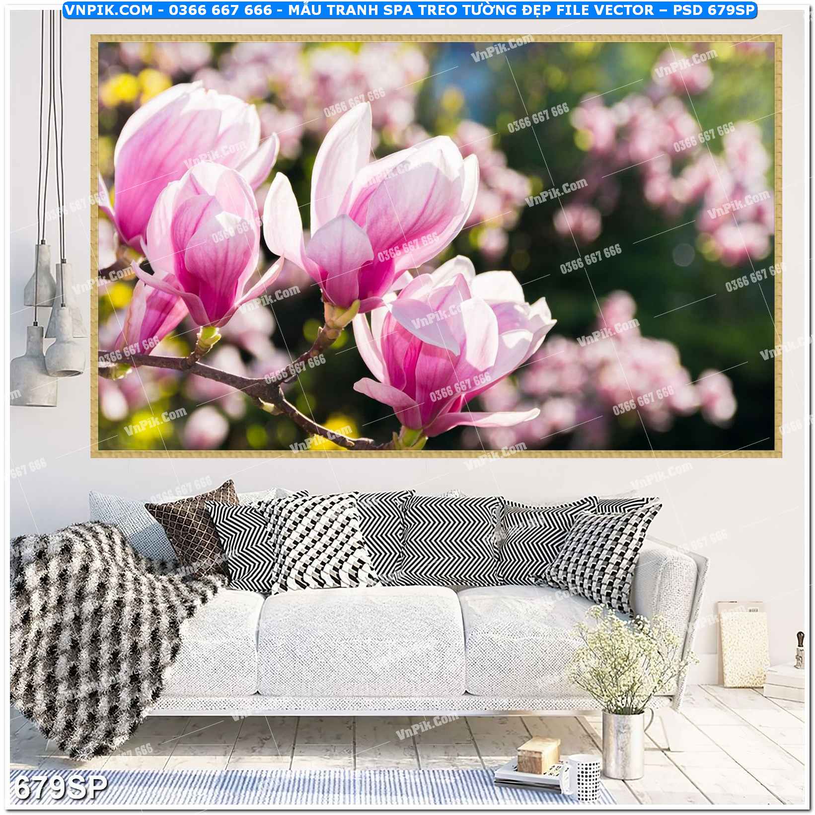 Mẫu tranh spa treo tường đẹp file vector – psd mẫu 679SP