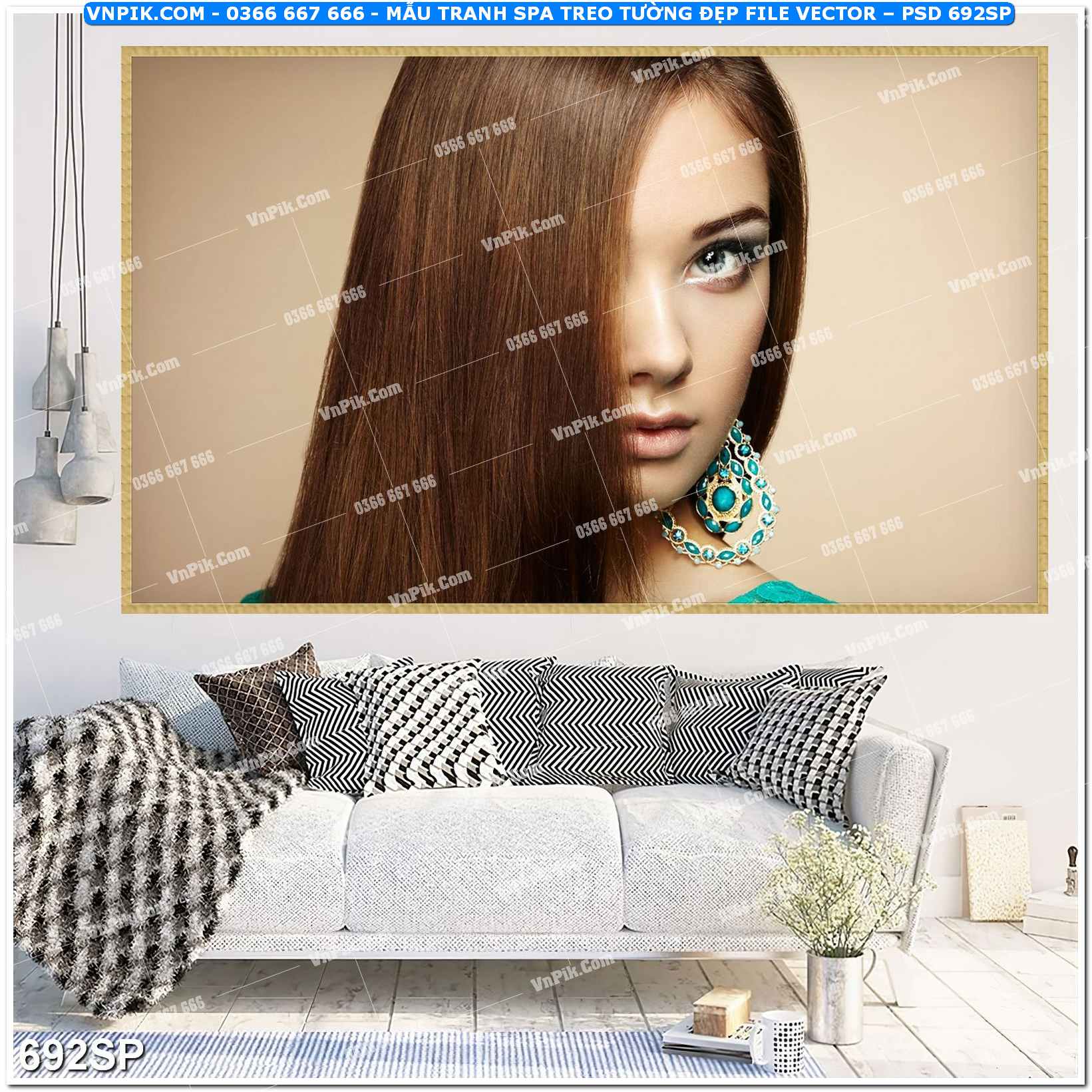 Mẫu tranh spa treo tường đẹp file vector – psd mẫu 692SP