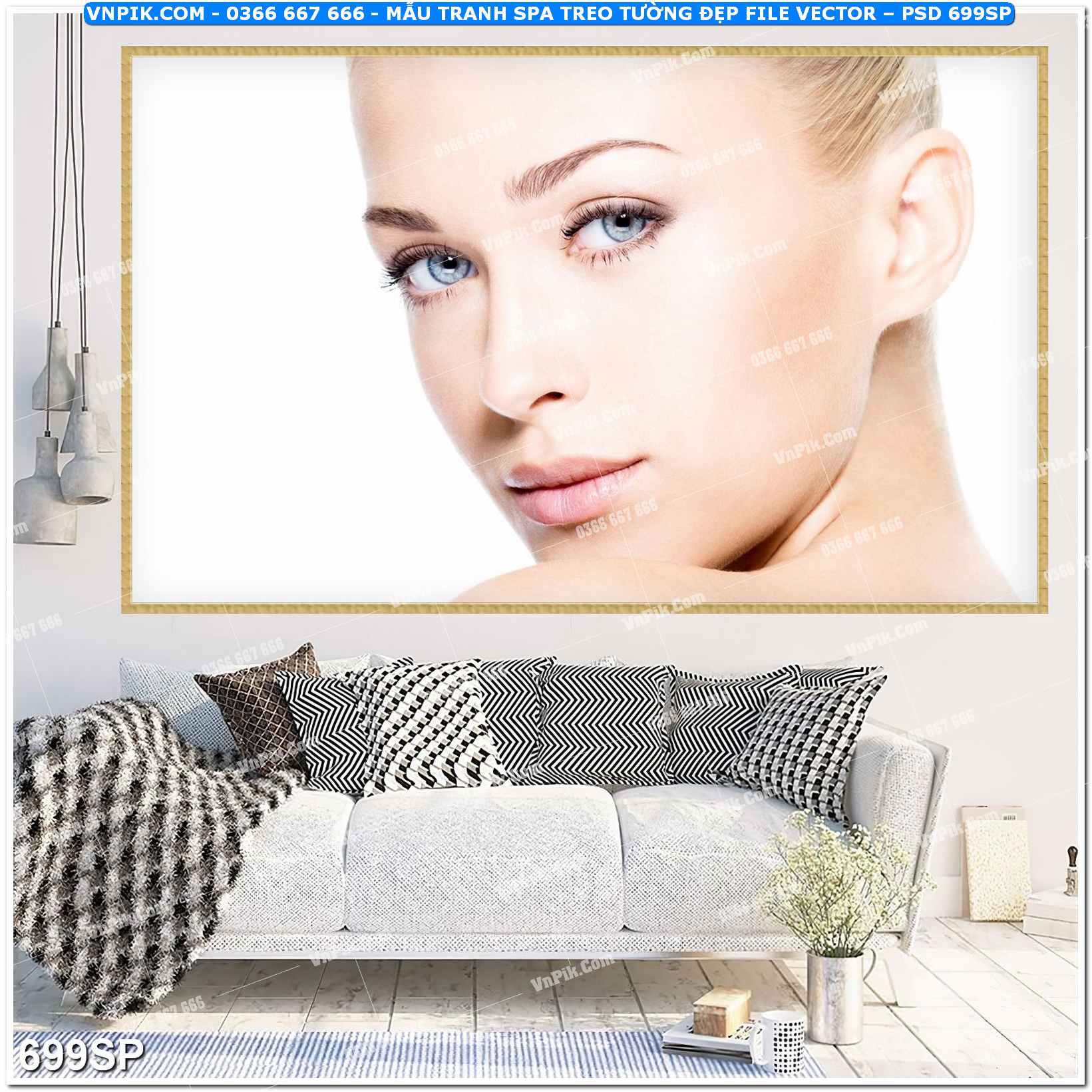 Mẫu tranh spa treo tường đẹp file vector – psd mẫu 699SP