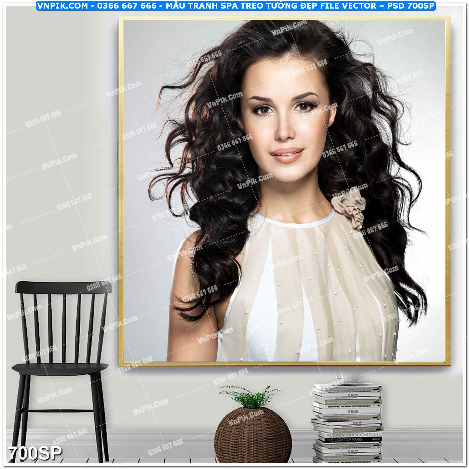 Mẫu tranh spa treo tường đẹp file vector – psd mẫu 700SP