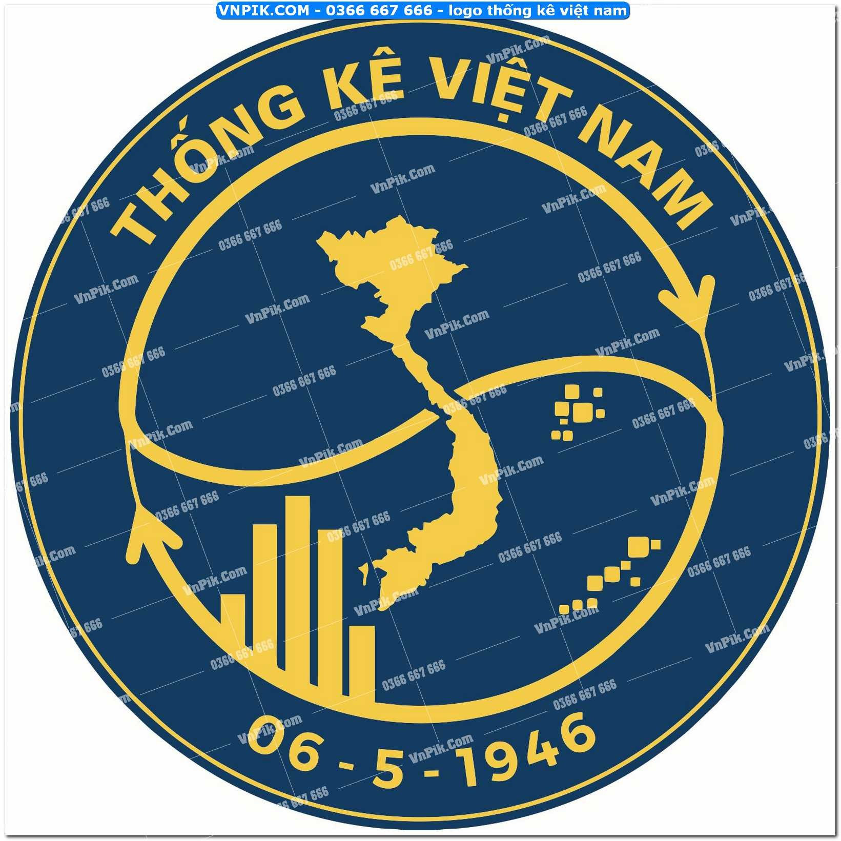 logo thống kê việt nam file cdr