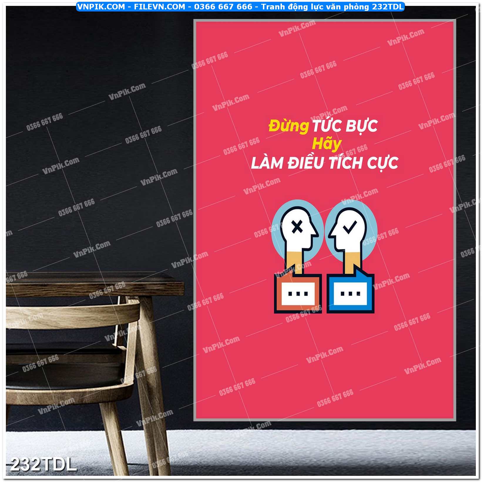 Tranh động lực văn phòng 232TDL