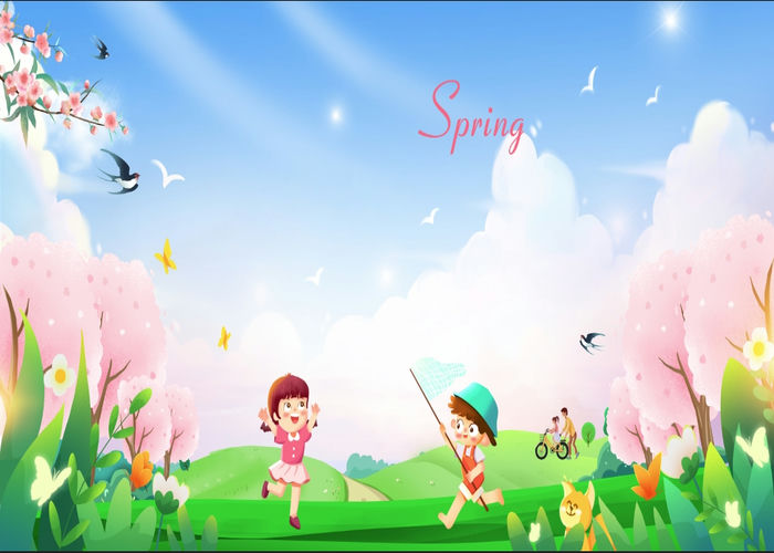 Phông Nền Mùa Xuân, Cắm Trại, Picnic (17) - Kho tài nguyên đồ họa