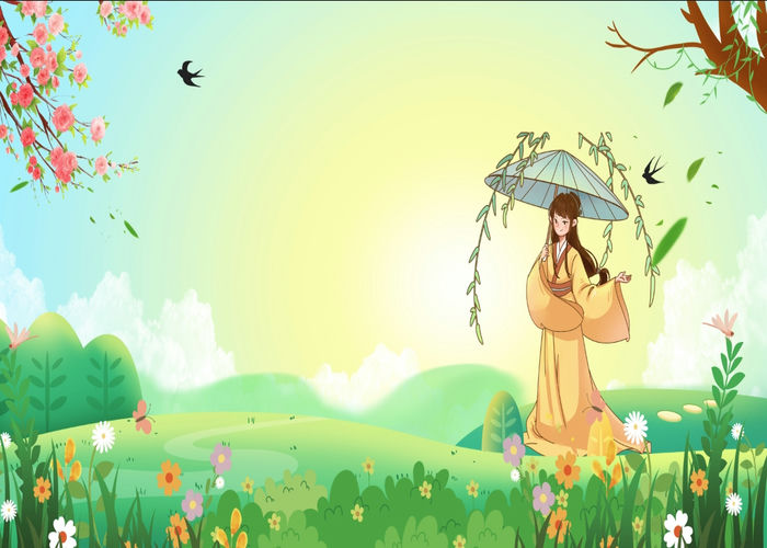 Phông Nền Mùa Xuân, Cắm Trại, Picnic (22) - Kho tài nguyên đồ họa