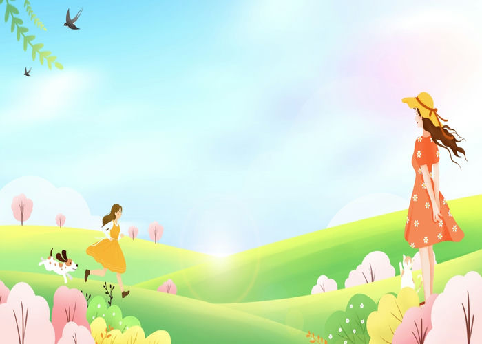 Phông Nền Mùa Xuân, Cắm Trại, Picnic (25) - Kho tài nguyên đồ họa