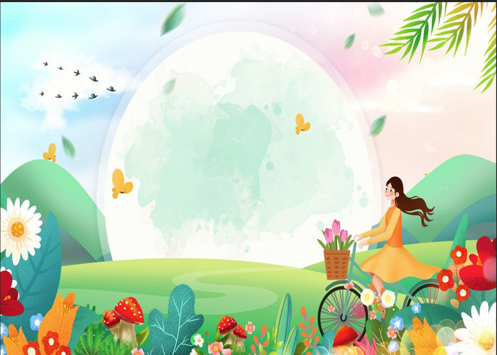 Phông Nền Mùa Xuân, Cắm Trại, Picnic (27) - Kho tài nguyên đồ họa
