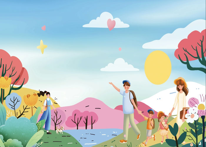 Phông Nền Mùa Xuân, Cắm Trại, Picnic (28) - Kho tài nguyên đồ họa