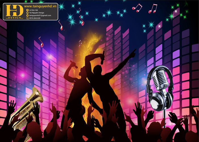 Phông Nền Ca Nhạc, Hát Cho Nhau Nghe, Karaoke (27) - Kho tài nguyên đồ họa