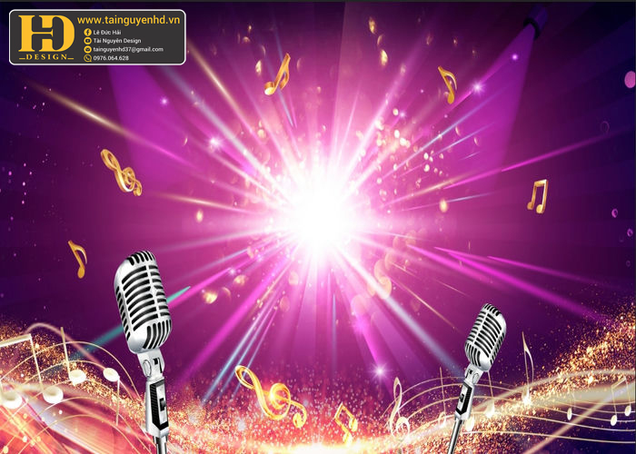 Phông Nền Ca Nhạc, Hát Cho Nhau Nghe, Karaoke (29) - Kho tài nguyên đồ họa