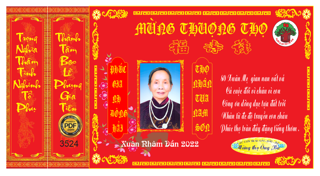 Market mừng thượng thọ cụ bà Xuân Nhâm Dần file Corel