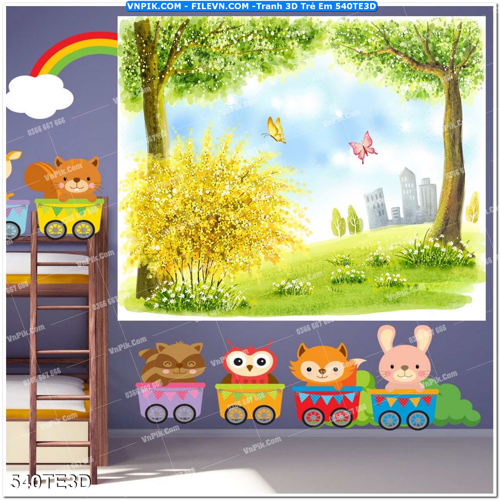 Tranh 3D Trẻ Em 540TE3D