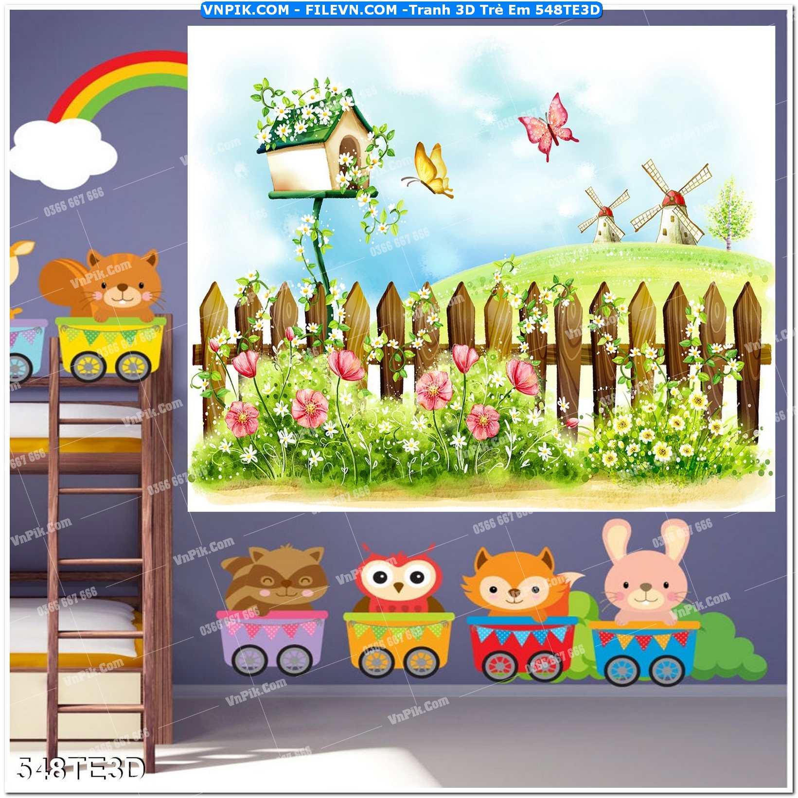 Tranh 3D Trẻ Em 548TE3D