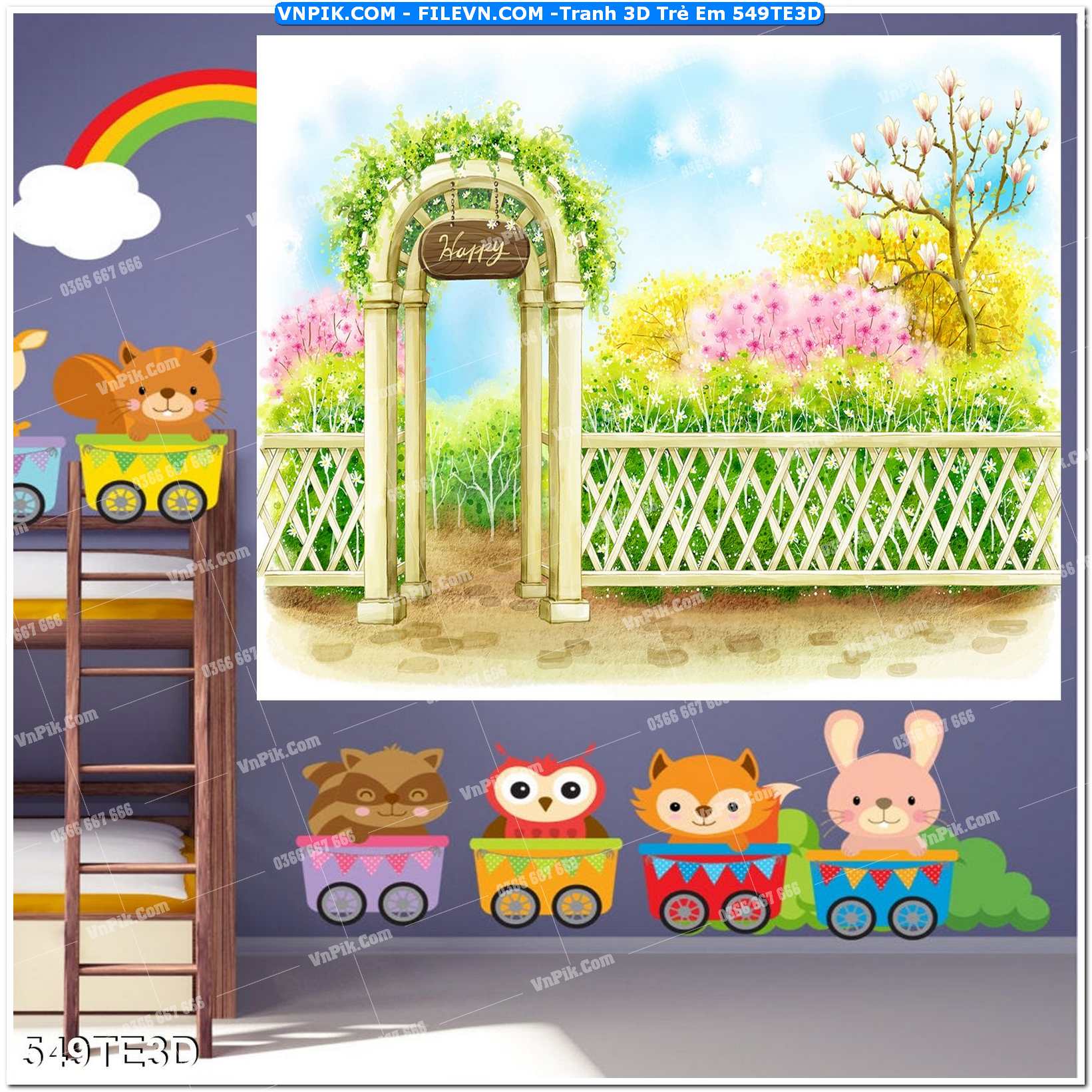Tranh 3D Trẻ Em 549TE3D