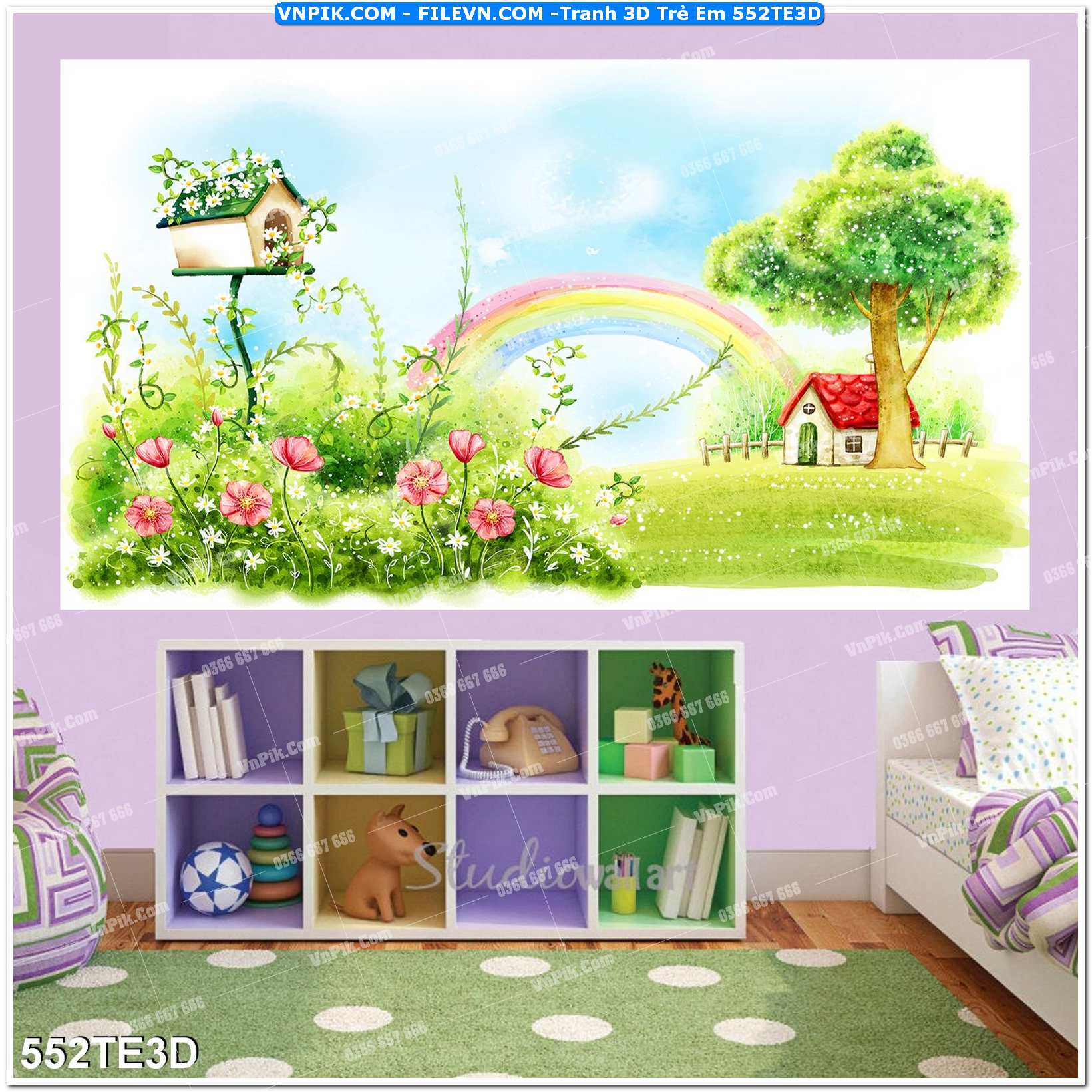 Tranh 3D Trẻ Em 552TE3D