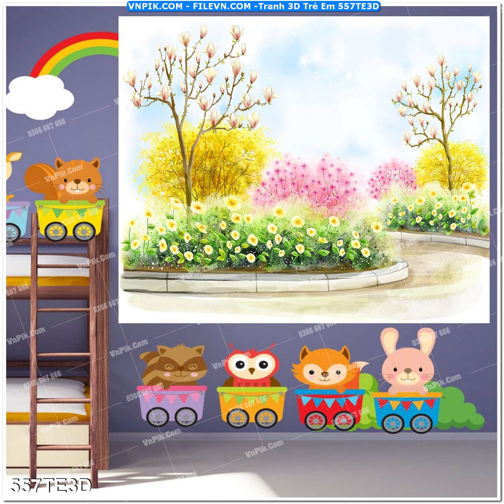 Tranh 3D Trẻ Em 557TE3D