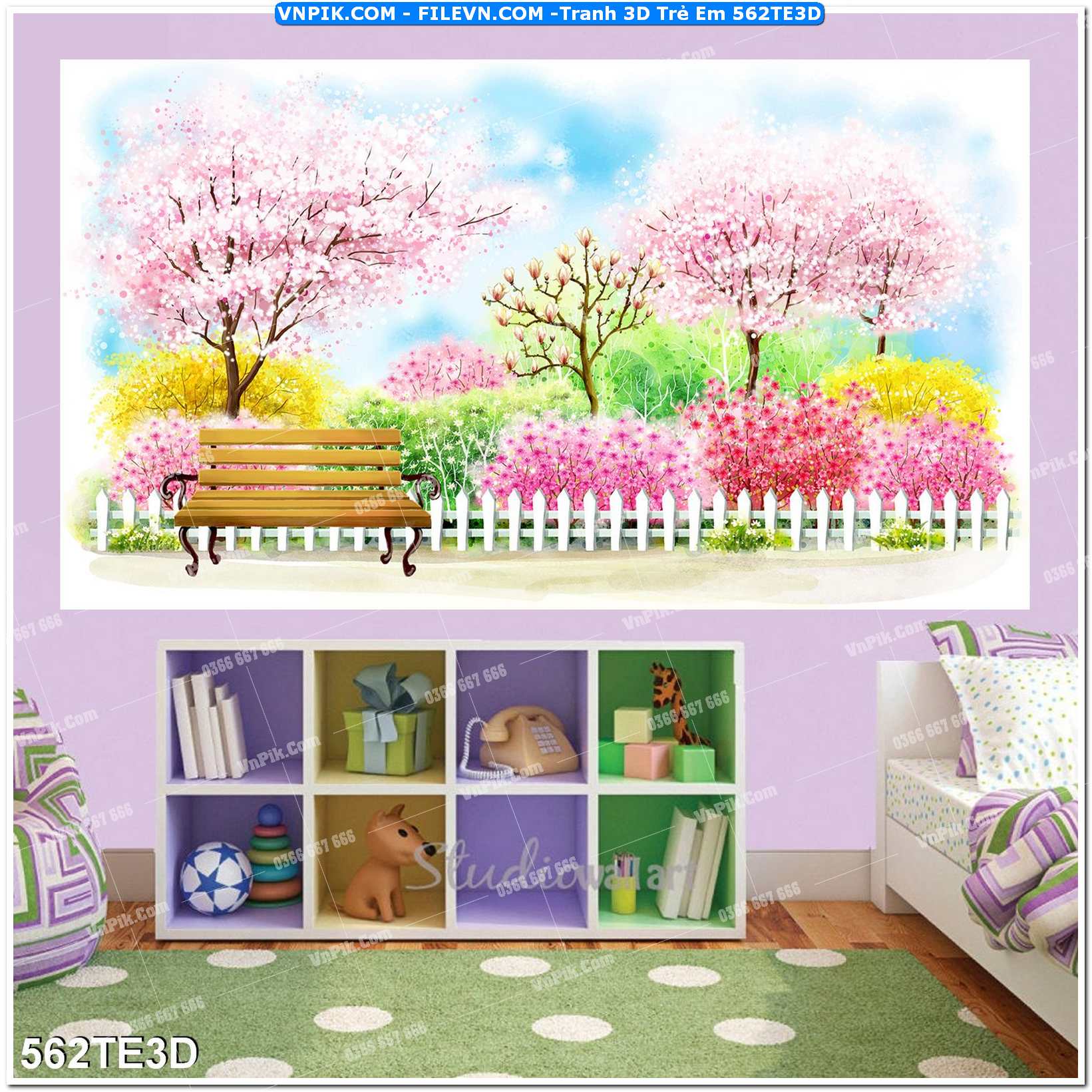 Tranh 3D Trẻ Em 562TE3D