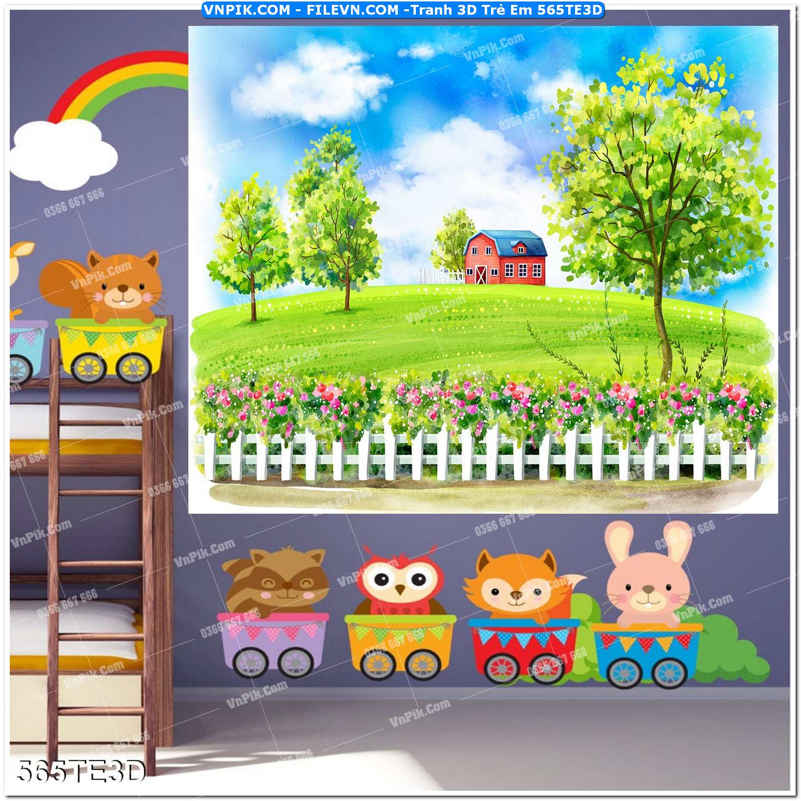 Tranh 3D Trẻ Em 565TE3D