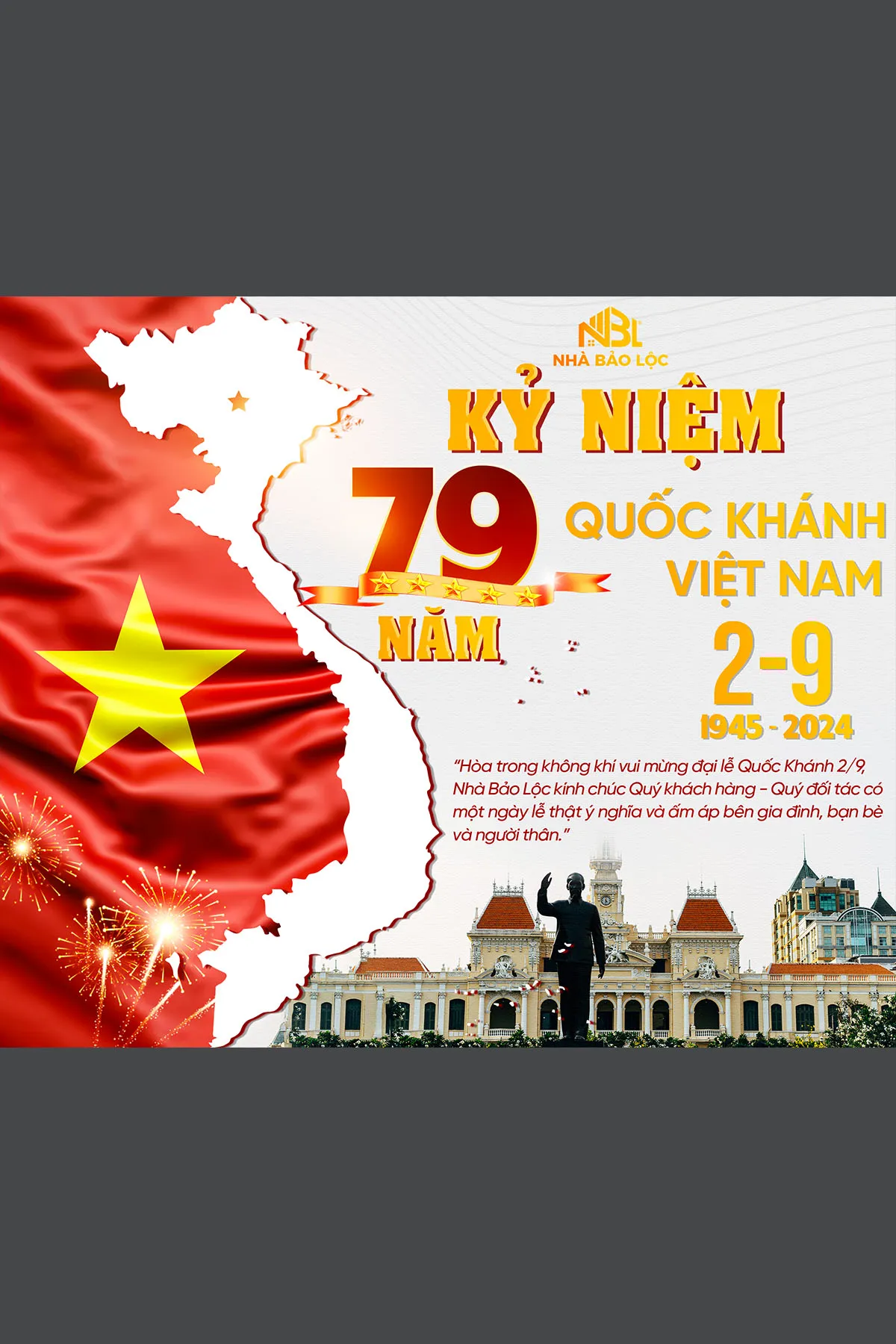 Thiết Kế Poster Kỷ Niệm 79 Năm Quốc Khánh Việt Nam: Biểu Tượng Lịch Sử và Tự Hào Dân Tộc