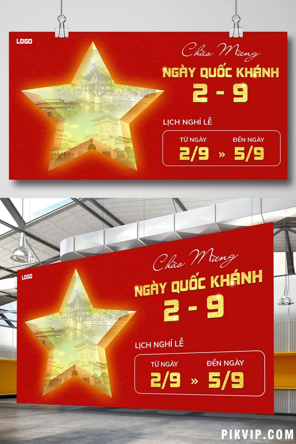 Banner Chúc Mừng Ngày Quốc Khánh 2-9 & Lịch Nghỉ Lễ Độc Đáo