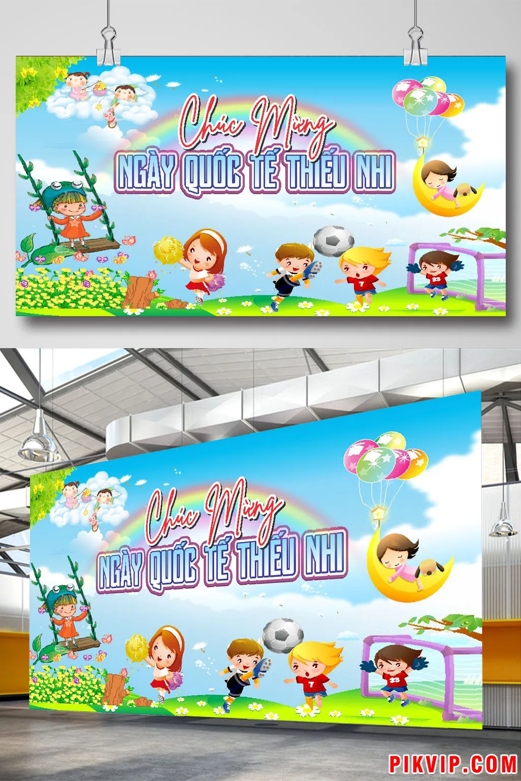 Backdrop Rực Rỡ: Chúc Mừng Ngày Quốc Tế Thiếu Nhi Cùng Các Bé Vui Chơi