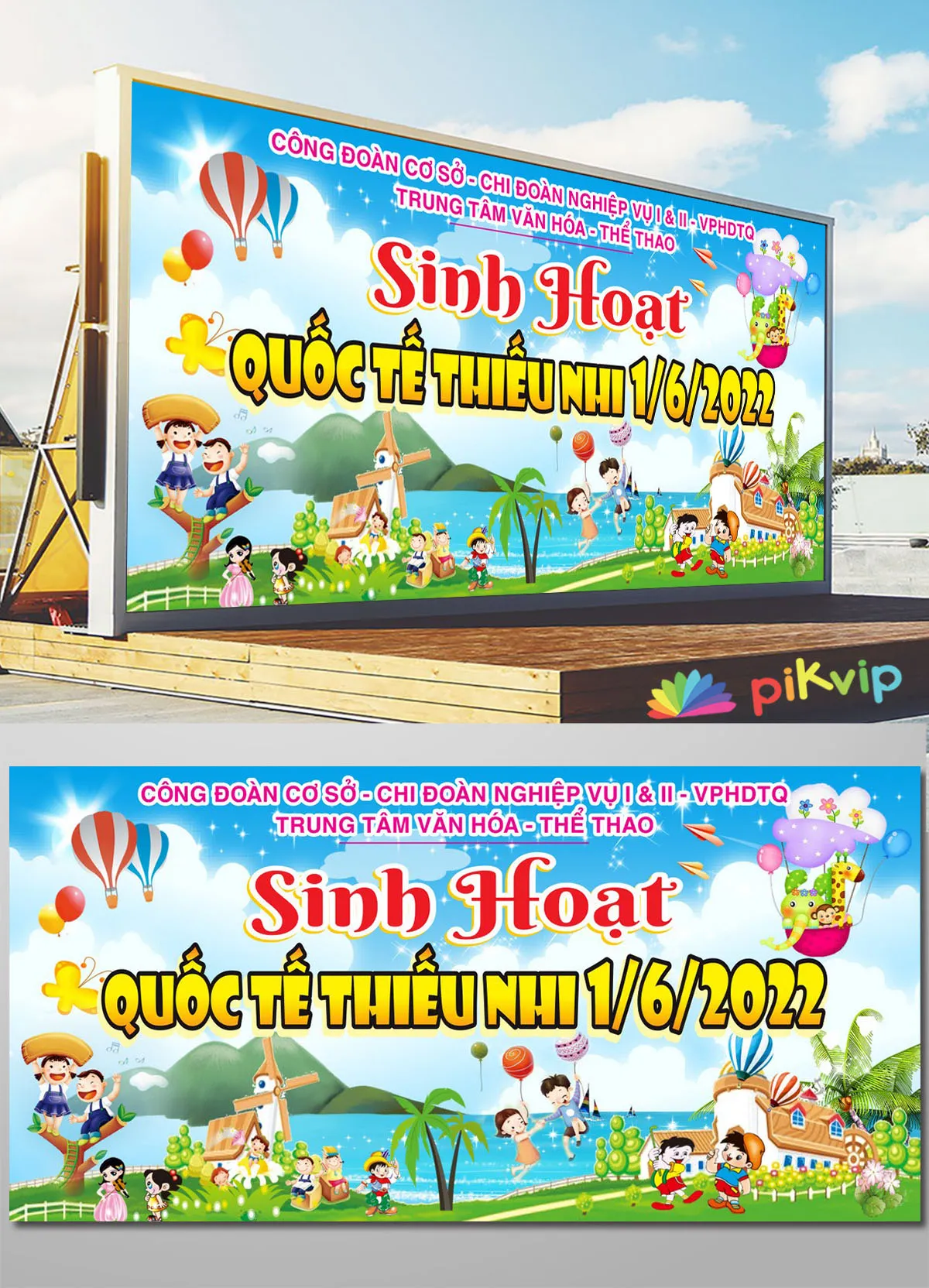 Thiết Kế Banner Ngày Quốc Tế Thiếu Nhi 1/6 Vui Nhộn, Hoạt Hình Sống Động