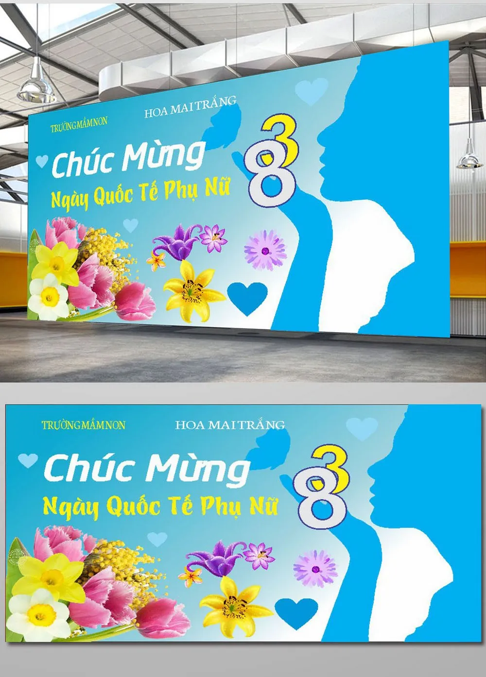 Mẫu Banner Ngày Quốc Tế Phụ Nữ 8/3 Tươi Sáng Với Sắc Hoa Rực Rỡ