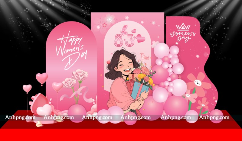 Ảnh 8/3 ý nghĩa làm backdrop check in ngày Quốc tế Phụ nữ