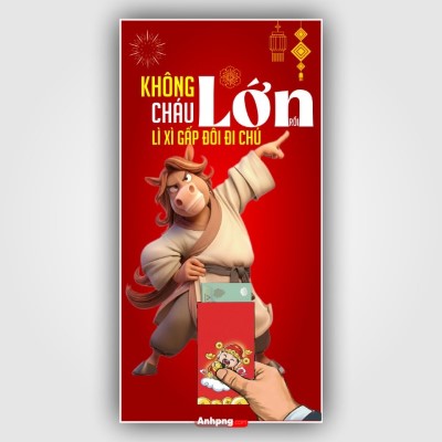Mẫu bao lì xì Tết 2026 hài hước linh vật ngựa Bính Ngọ độc đáo
