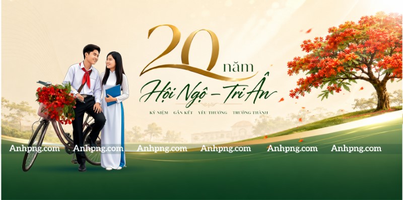 Trang trí họp lớp 20 năm chủ đề hội ngộ tri ân thanh xuân